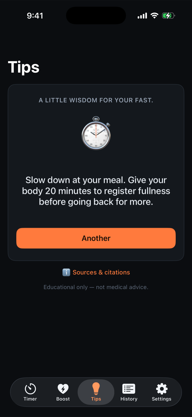Fasting tips